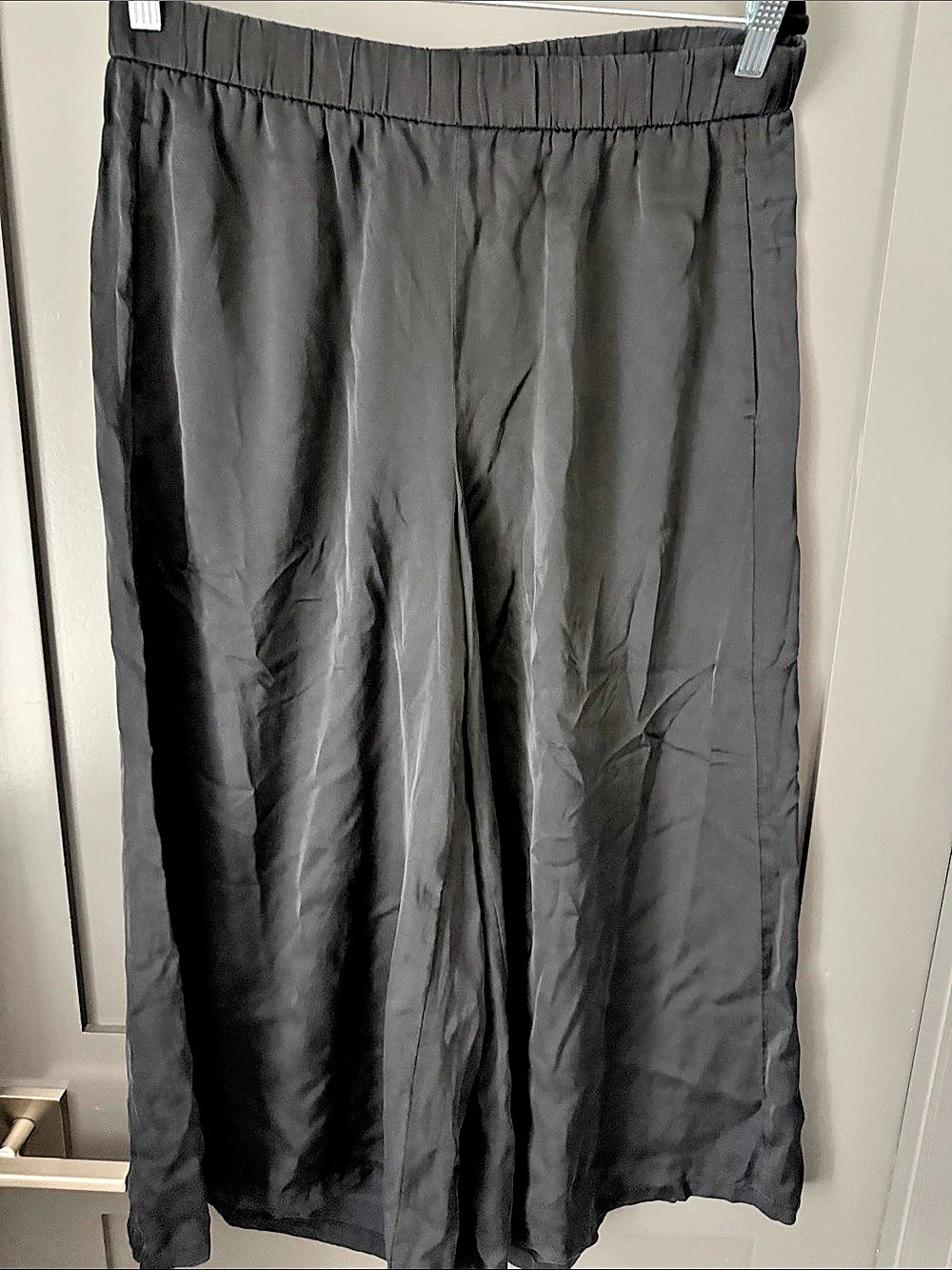 Eileen Fisher Wide Leg Pants in Black Size Medium